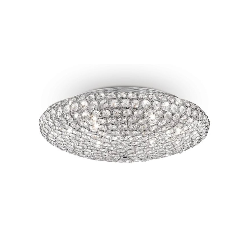 Ideal Lux - LED Plafon kryształowy KING 9xG9/3W/230V śr. 53,5 cm chrom błyszczący