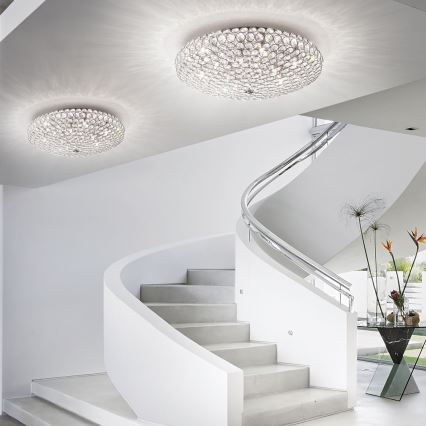 Ideal Lux - LED Plafon kryształowy KING 9xG9/3W/230V śr. 53,5 cm chrom błyszczący