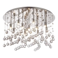 Ideal Lux - LED Plafon kryształowy MOONLIGHT 12xG9/3W/230V śr. 60 cm chrom błyszczący