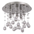 Ideal Lux - LED Plafon kryształowy MOONLIGHT 5xG9/3W/230V śr. 26 cm chrom błyszczący