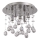 Ideal Lux - LED Plafon kryształowy MOONLIGHT 5xG9/3W/230V śr. 26 cm chrom błyszczący