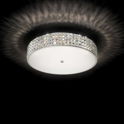 Ideal Lux - LED Plafon kryształowy ROMA 9xG9/3W/230V śr. 50 cm chrom błyszczący