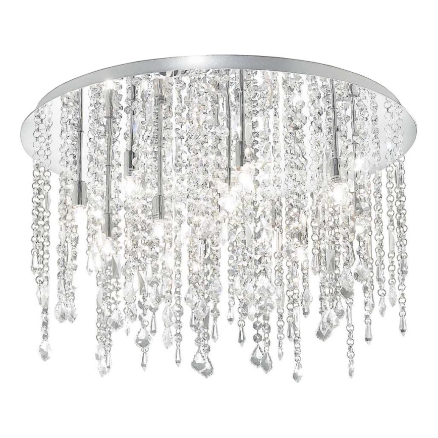 Ideal Lux - LED Plafon kryształowy ROYAL 12xG9/3W/230V śr. 60 cm chrom błyszczący