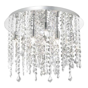 Ideal Lux - LED Plafon kryształowy ROYAL 8xG9/3W/230V śr. 40 cm chrom błyszczący