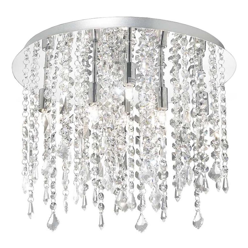 Ideal Lux - LED Plafon kryształowy ROYAL 8xG9/3W/230V śr. 40 cm chrom błyszczący