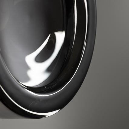 Ideal Lux - LED plafon łazienkowy LOLLY 1xGX53/9W/230V śr. 10,5 cm IP44 czarny/dymiony