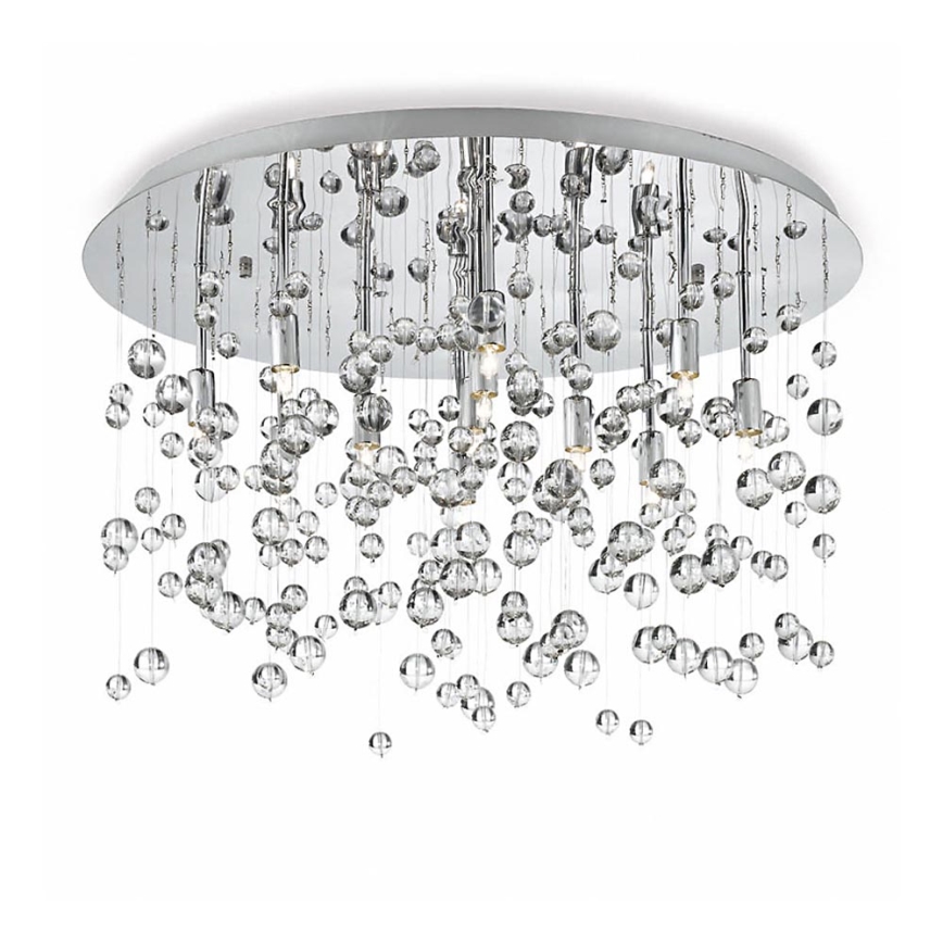 Ideal Lux - LED Plafon NEVE 8xG9/3W/230V śr. 40,5 cm chrom błyszczący