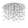 Ideal Lux - LED Plafon NEVE 8xG9/3W/230V śr. 40,5 cm chrom błyszczący