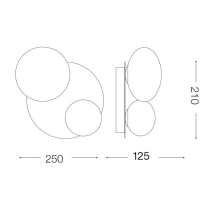 Ideal Lux - LED Plafon NINFEA 2xG9/3W/230V biały