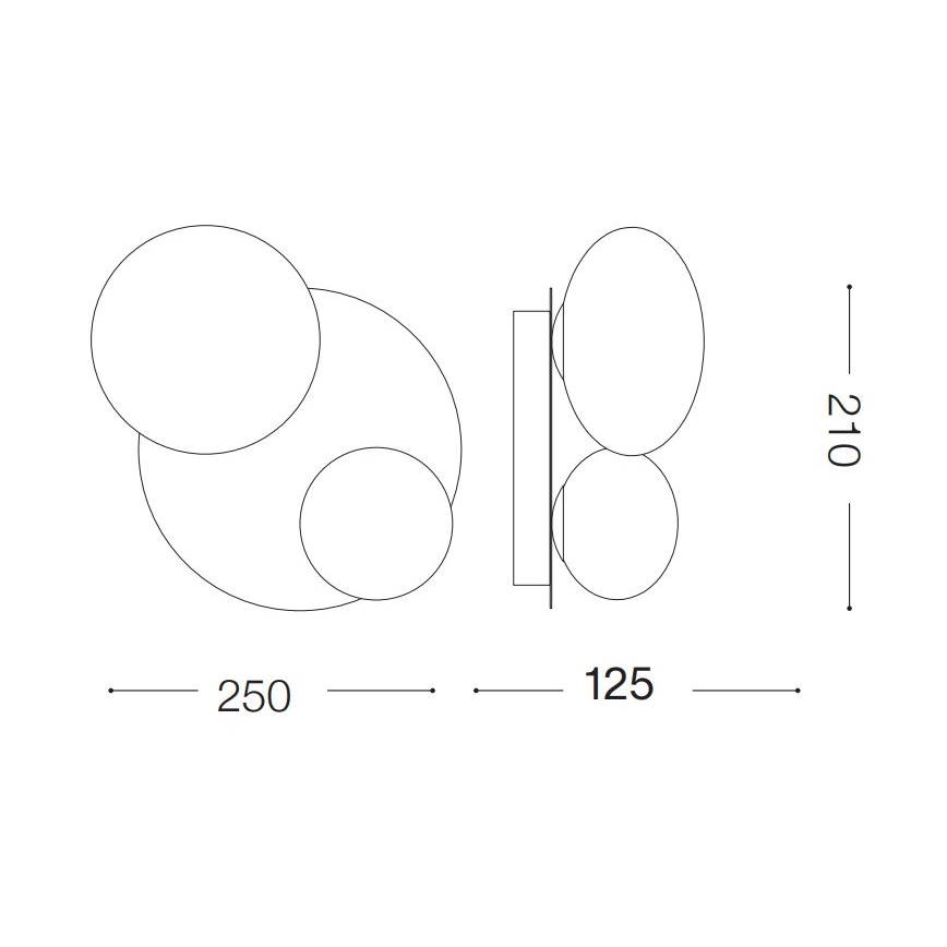 Ideal Lux - LED Plafon NINFEA 2xG9/3W/230V złoty