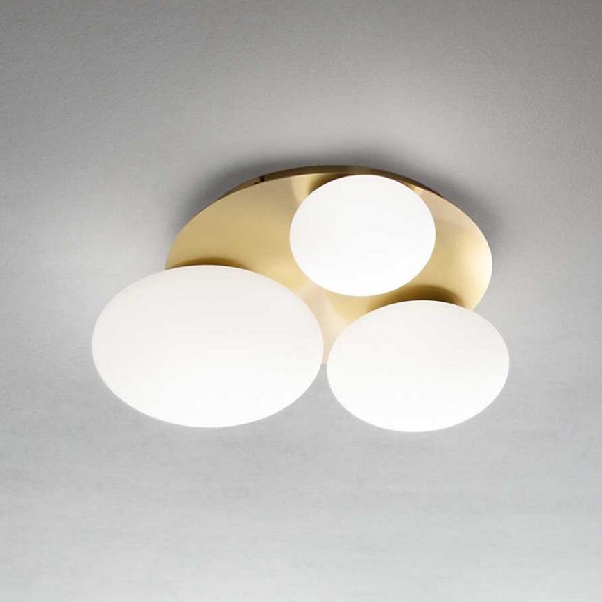 Ideal Lux - LED Plafon NINFEA 3xGX53/9W/230V złoty