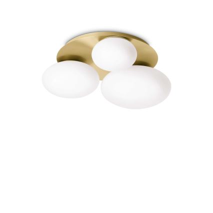 Ideal Lux - LED Plafon NINFEA 3xGX53/9W/230V złoty