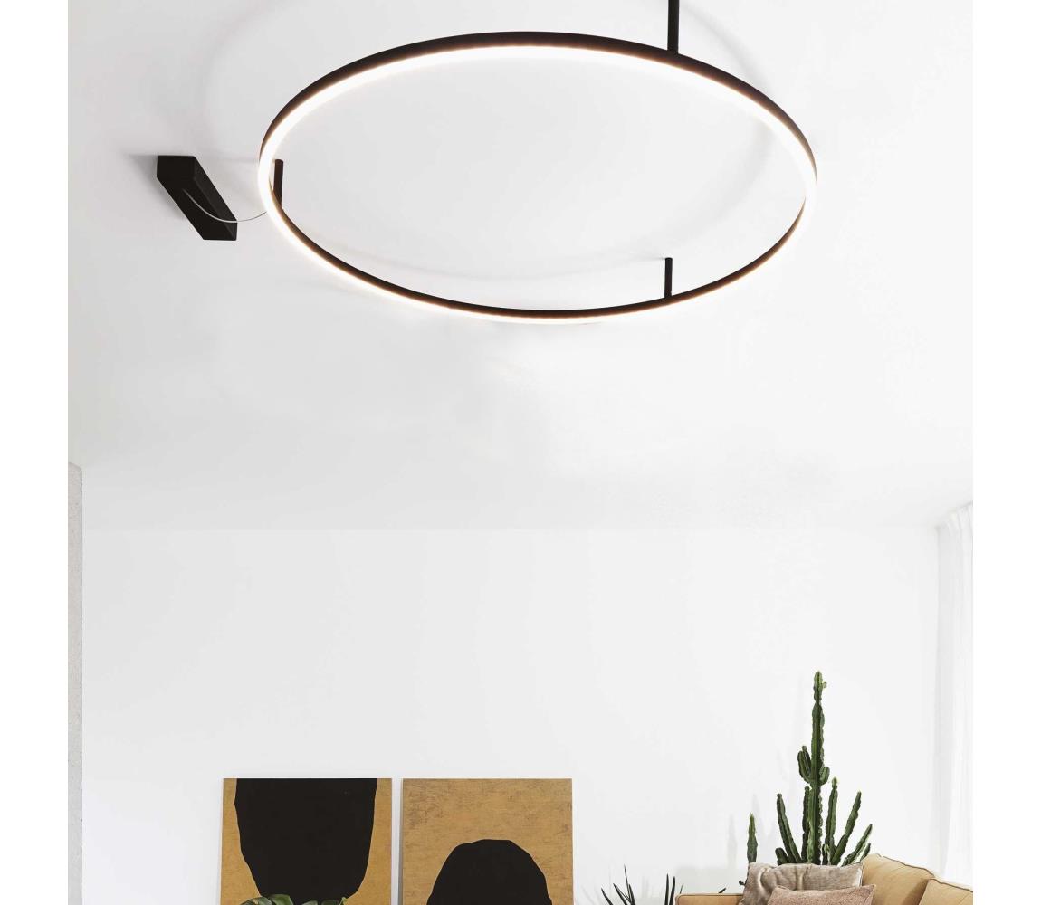 Ideal Lux - LED Plafon ORACLE SLIM LED/29W/230V 2700K śr. 50 cm czarny