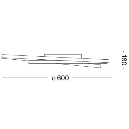 Ideal Lux - LED Plafon OZ LED/47W/230V śr. 60 cm CRI 90 biały