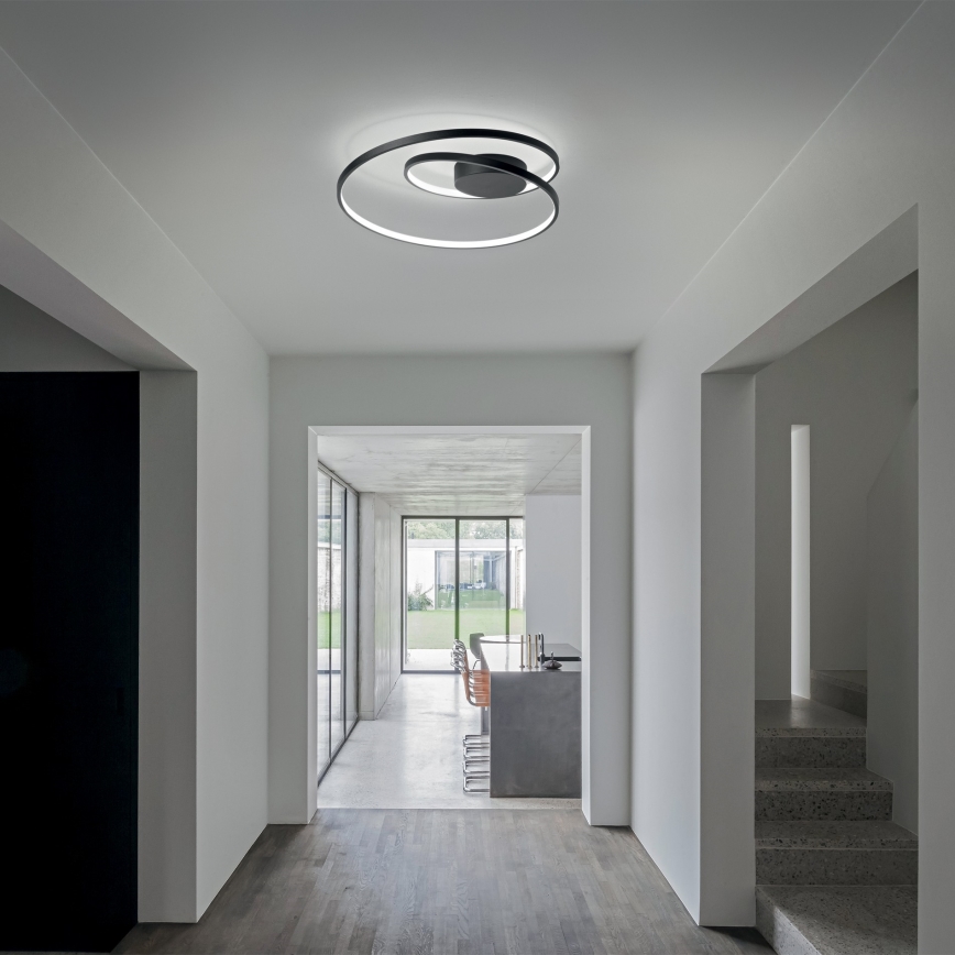 Ideal Lux - LED Plafon OZ LED/47W/230V śr. 60 cm CRI 90 czarny