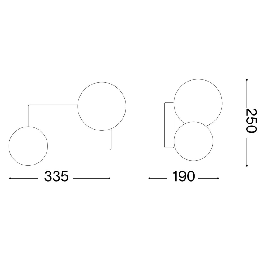 Ideal Lux - LED Plafon PENTA 2xG9/3W/230V złoty