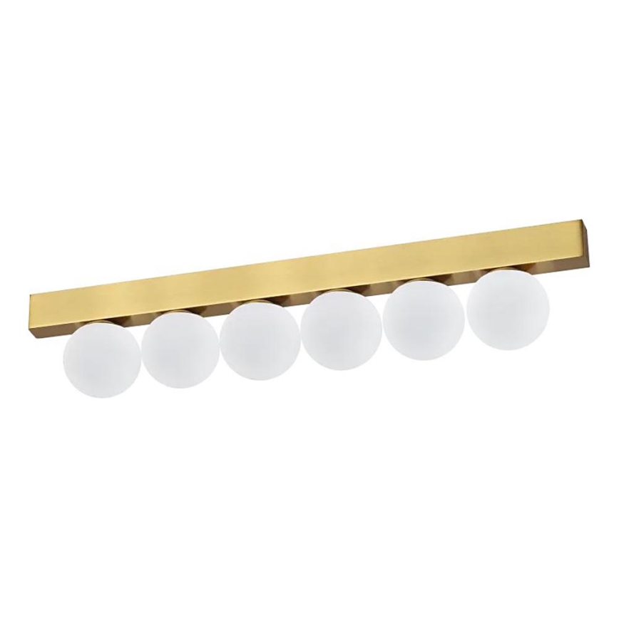Ideal Lux - LED Plafon PING PONG 6xLED/3W/230V CRI 90 mosiądz