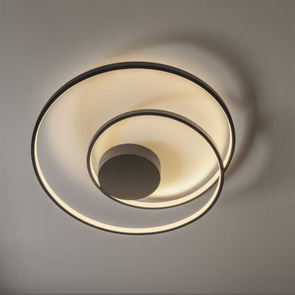 Ideal Lux - LED Plafon ściemnialny OZ LED/48W/230V śr. 60 cm CRI 90 czarny
