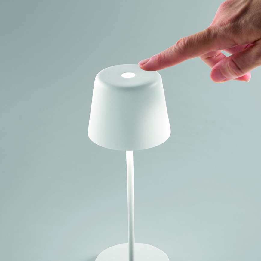 Ideal Lux - LED Ściemnialna dotykowa zewnętrzny Lampa stołowa CUTE LED/2,5W/3,7V USB 2200-2700K IP65 biały