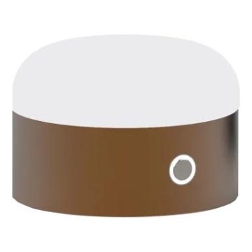 Ideal Lux - LED Ściemnialna dotykowa lampa stołowa MIGNON LED/5W/5V śr. 10 cm CRI 90 brązowy