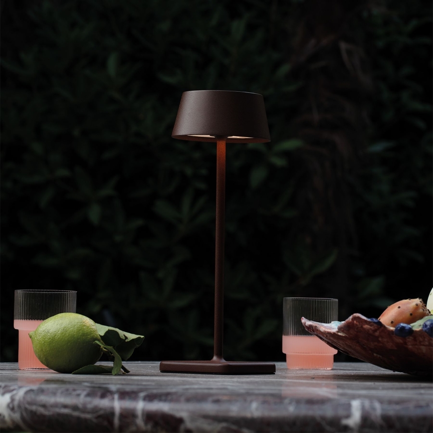 Ideal Lux - LED Ściemnialna dotykowa zewnętrzny lampa PURE LED/1,5W/3,7V 2200 mAh CRI 90 IP54 brązowy