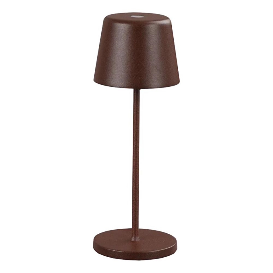 Ideal Lux - LED Ściemnialna dotykowa zewnętrzny Lampa stołowa CUTE LED/2,5W/3,7V USB 2200-2700K IP65 brązowy