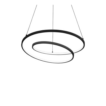 Ideal Lux - LED ściemnialna lampa wisząca na lince OZ LED/48W/230V średnica 60 cm CRI 90 czarna