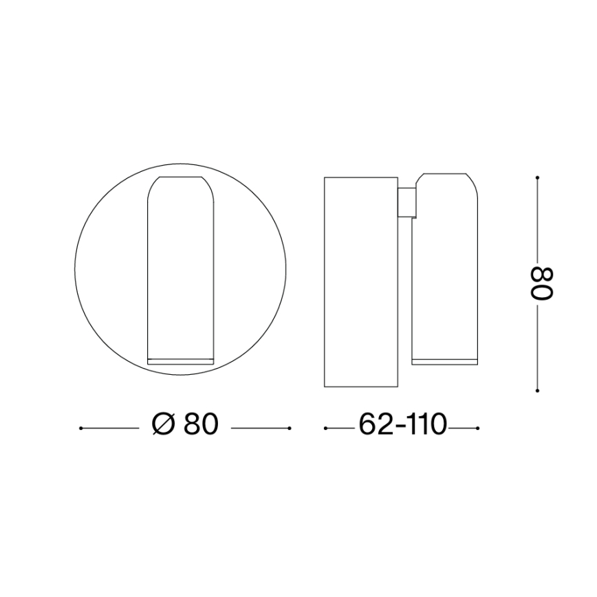 Ideal Lux - Oprawa ścienna punktowa BEAN LED/3W/5V, ściemnialna, ładowalna, dotykowa, CRI 95, biała