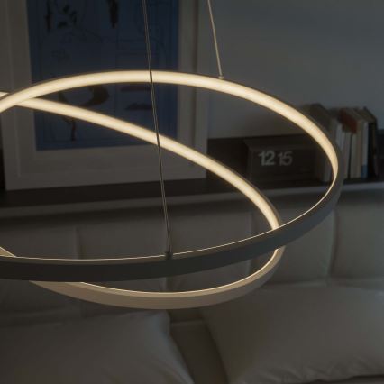 Ideal Lux - LED ściemnialny żyrandol na linkach OZ LED/55W/230V śr. 80 cm CRI 90 biały