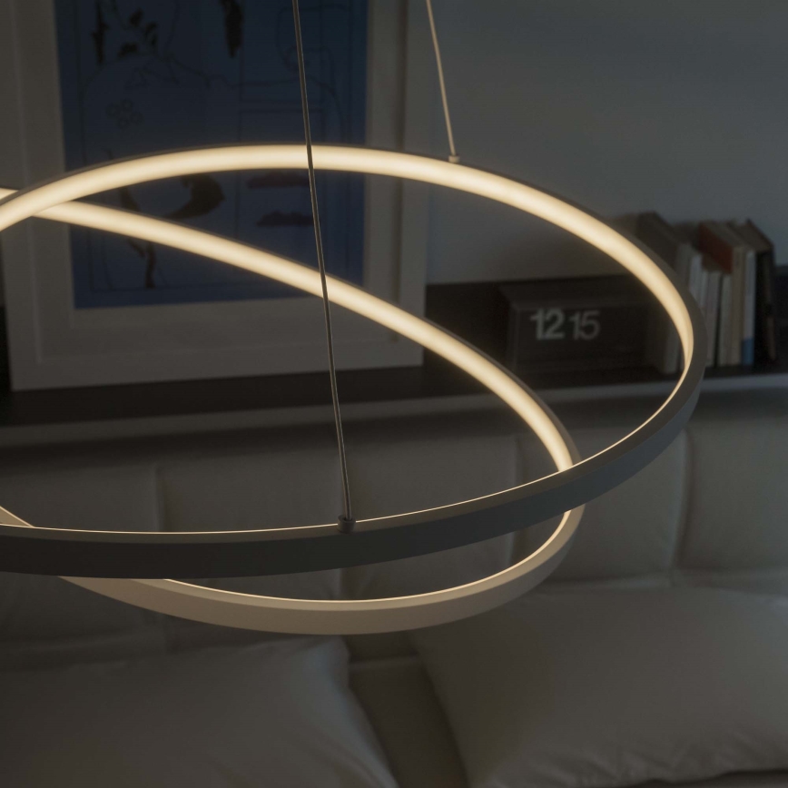 Ideal Lux - LED ściemnialny żyrandol na linkach OZ LED/55W/230V śr. 80 cm CRI 90 biały