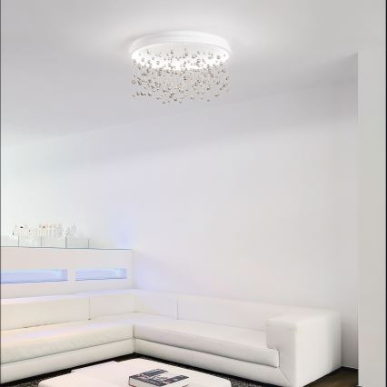 Ideal Lux - LED Ściemnialny żyrandol natynkowy ARMONY LED/70W/230V CRI 90 śr. 75 cm biały