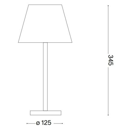 Ideal Lux - LED Ściemniana lampa dotykowa LOLITA LED/2,8W/5V IP54 brązowa