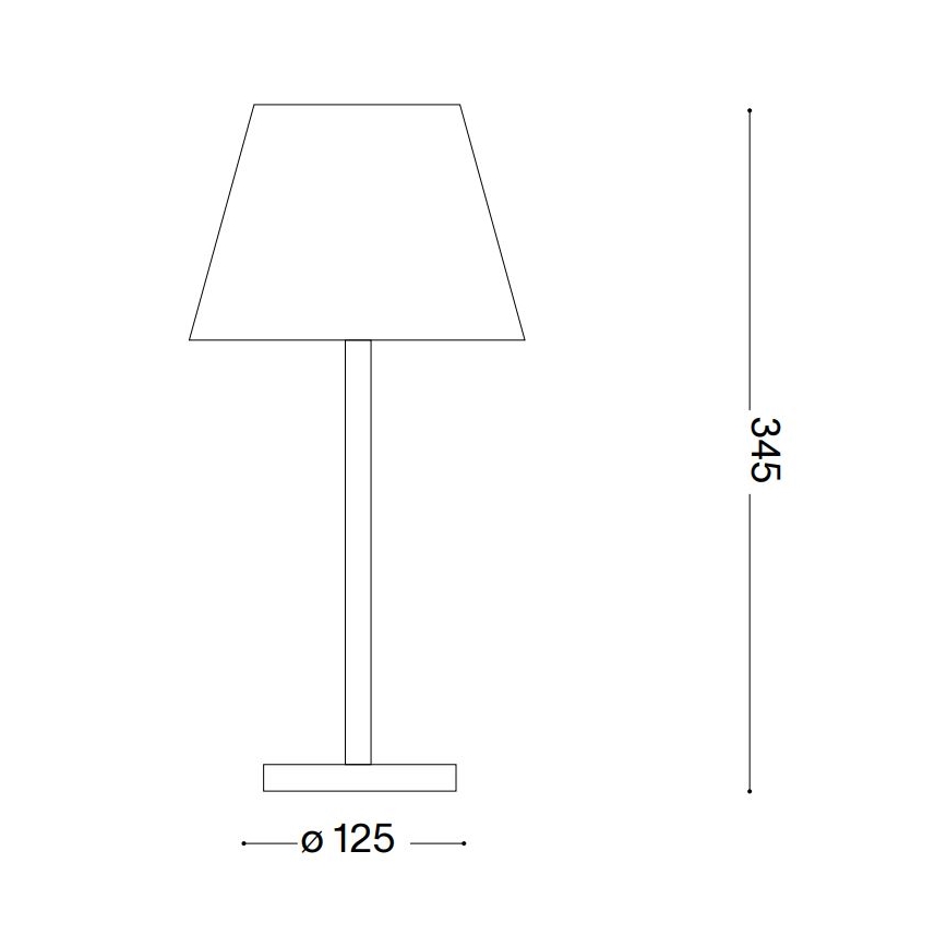 Ideal Lux - LED Ściemniana lampa dotykowa LOLITA LED/2,8W/5V IP54 brązowa