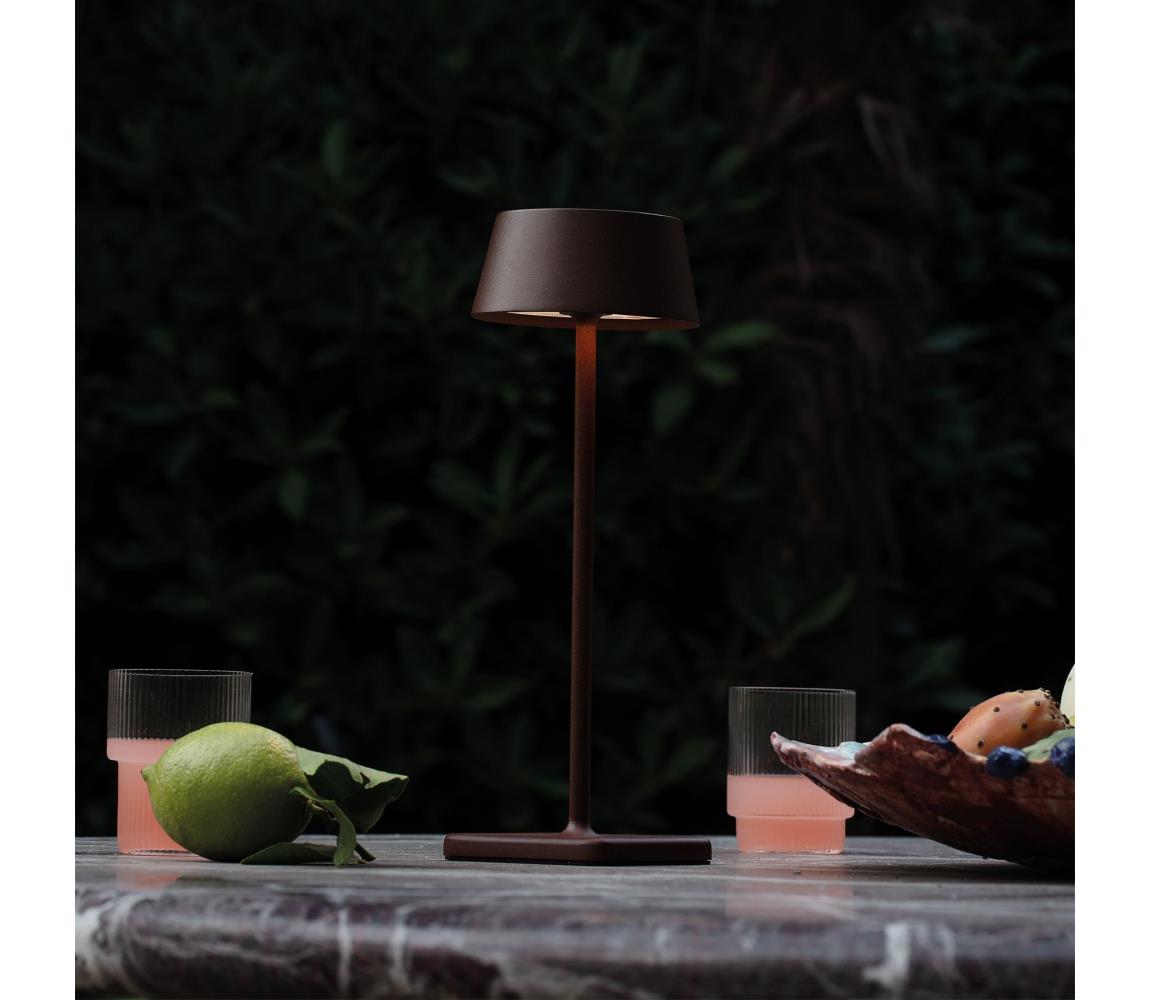 Ideal Lux - LED Ściemniana lampa dotykowa PURE LED/1,5W/3,7V CRI 90 IP54 brązowy