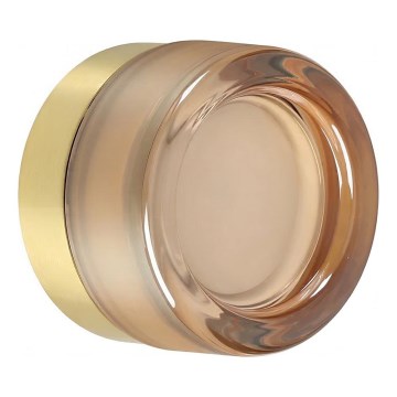 Ideal Lux - LED sufitowa lampa łazienkowa LOLLY 1xGX53/9W/230V śr. 10,5 cm złota/dymny beż