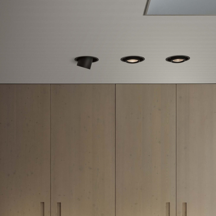 Ideal Lux - Wpuszczana oprawa punktowa LED NOVA, 12W/230V, 3000K, CRI 90, śr. 10 cm, czarna