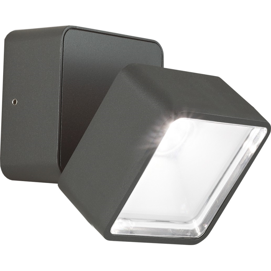 Ideal Lux - Kinkiet zewnętrzny LED OMEGA LED/7W/230V CRI 90 IP54 antracyt