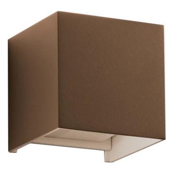 Ideal Lux - LED zewnętrzny kinkiet ATOM LED/12W/230V CRI 90 IP54, brązowy