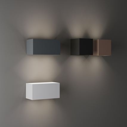 Ideal Lux - LED zewnętrzny kinkiet ATOM LED/12W/230V CRI 90 IP54, brązowy