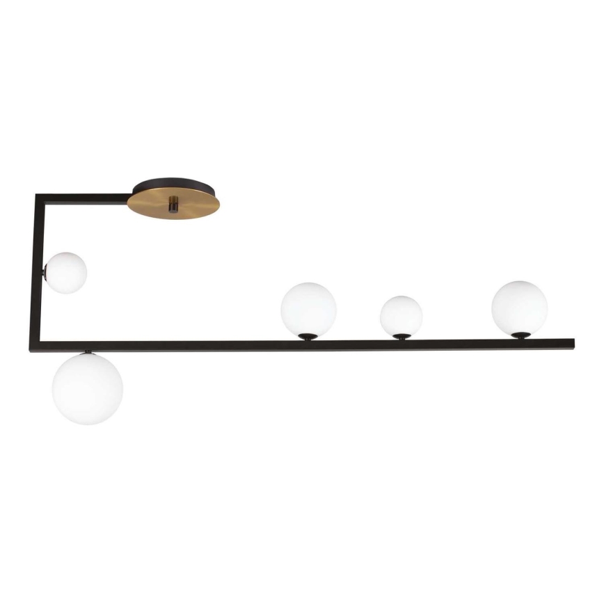 Ideal Lux - LED Żyrandol BIRDS 5xG9/3W/230V czarny/złoty