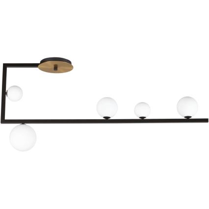 Ideal Lux - LED Żyrandol BIRDS 5xG9/3W/230V czarny/złoty