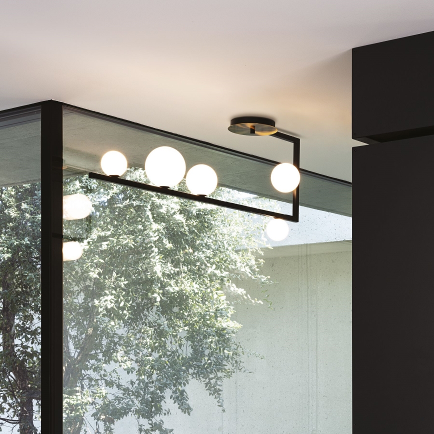 Ideal Lux - LED Żyrandol BIRDS 5xG9/3W/230V czarny/złoty