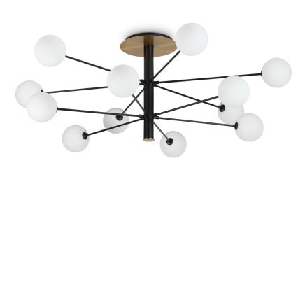Ideal Lux - LED Żyrandol COSMOPOLITAN 12xG9/3W/230V śr. 145 cm czarny