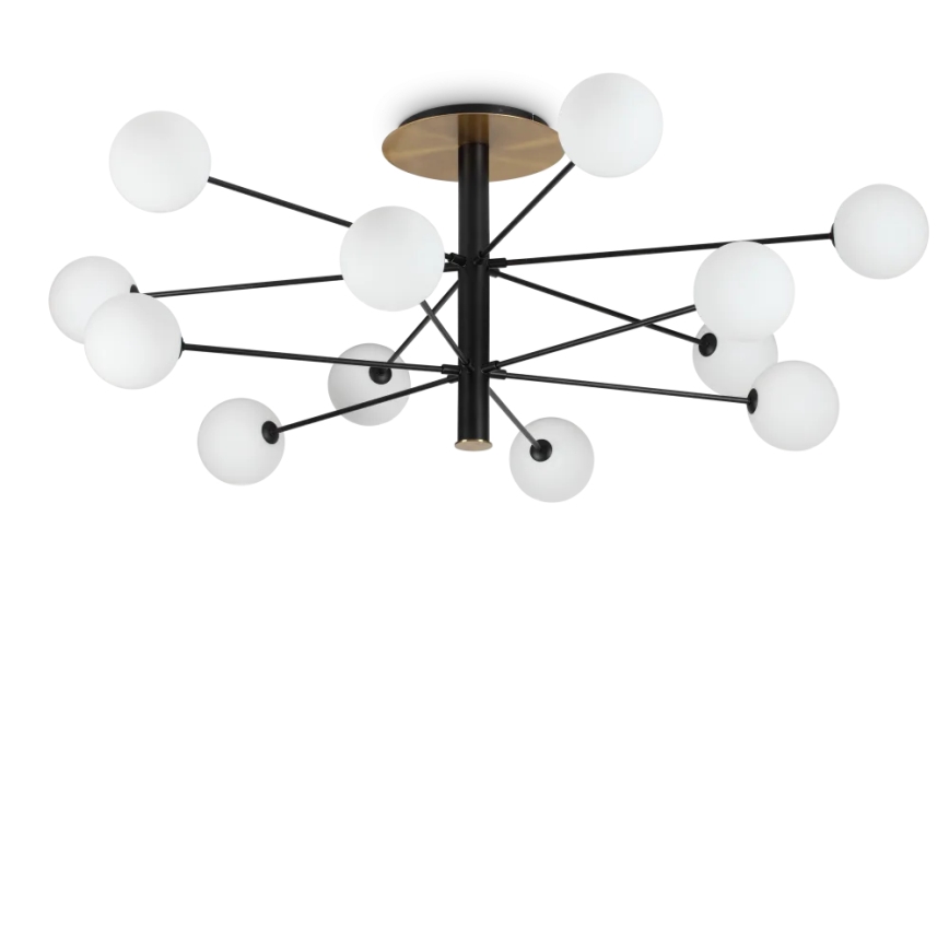 Ideal Lux - LED Żyrandol COSMOPOLITAN 12xG9/3W/230V śr. 145 cm czarny