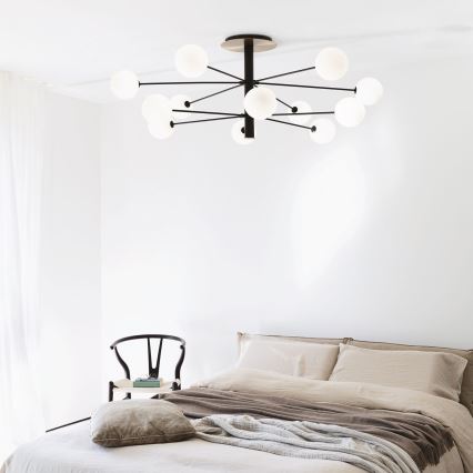 Ideal Lux - LED Żyrandol COSMOPOLITAN 12xG9/3W/230V śr. 145 cm czarny