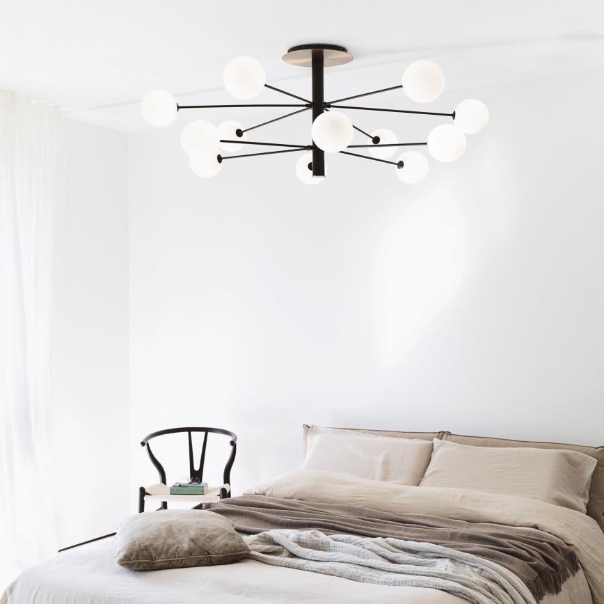Ideal Lux - LED Żyrandol COSMOPOLITAN 12xG9/3W/230V śr. 145 cm czarny