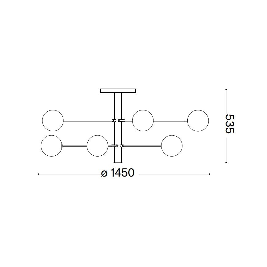 Ideal Lux - LED Żyrandol COSMOPOLITAN 12xG9/3W/230V śr. 145 cm czarny