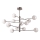 Ideal Lux - LED Żyrandol EQUINOXE 12xG4/2W/230V śr. 128,1 cm chrom błyszczący/przezroczysty