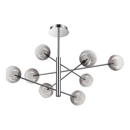 Ideal Lux - LED Żyrandol EQUINOXE 8xG4/2W/230V śr. 128 cm chrom błyszczący/dymny