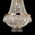 Ideal Lux - LED Żyrandol kryształowy na łańcuchu CAESAR 12xG9/3W/230V śr. 55 cm złoty